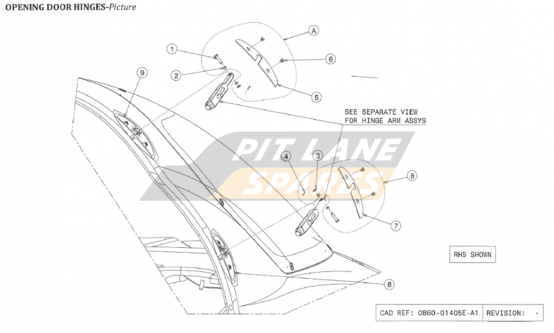 OPENING DOOR HINGES